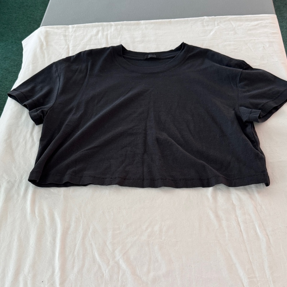 Nuuds Classic Black Crop Top